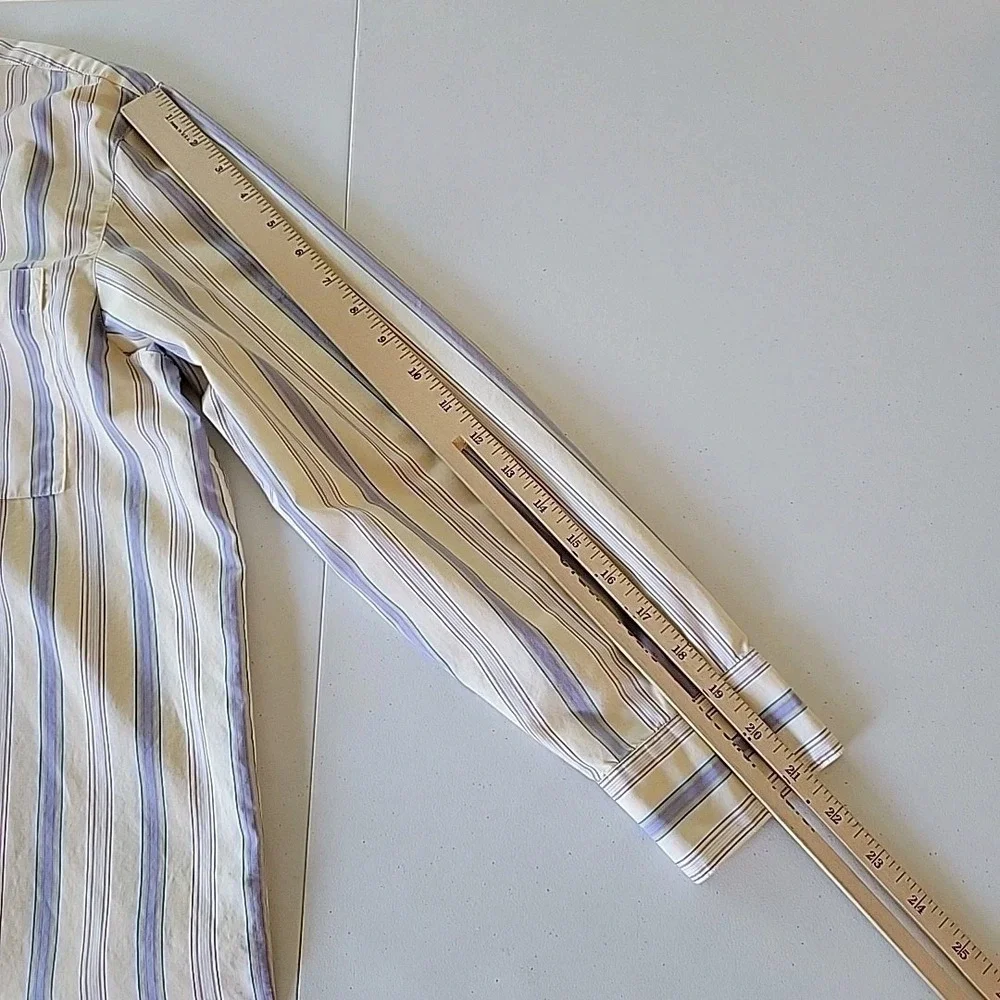 Victoria‎ Secret Pajama Sleep Shirt Large Cotton Striped Casual Lounge Preppy